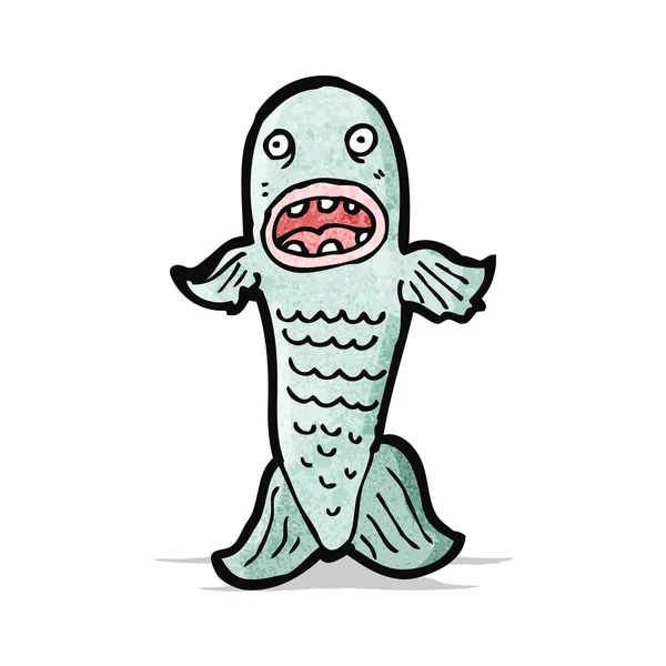 Αστεία ψάρια κινουμένων σχεδίων — Διανυσματικό Αρχείο