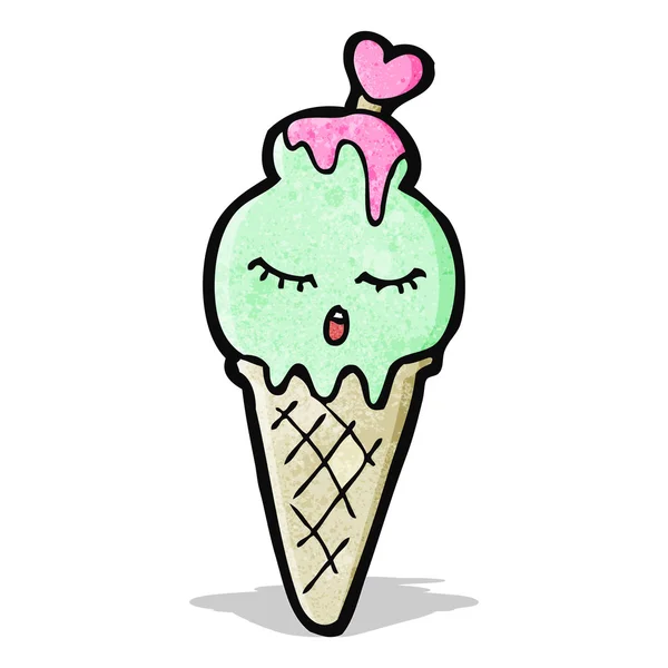 Helado de dibujos animados — Vector de stock