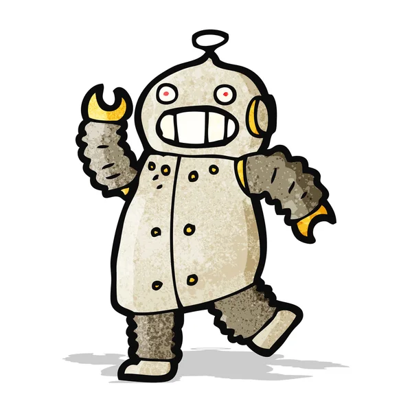 Cartoon dansande robot — Stock vektor