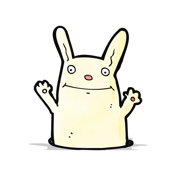 Drôle de lapin dessin animé — Image vectorielle