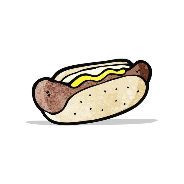 Rajzfilm-hotdog — Stock Vector