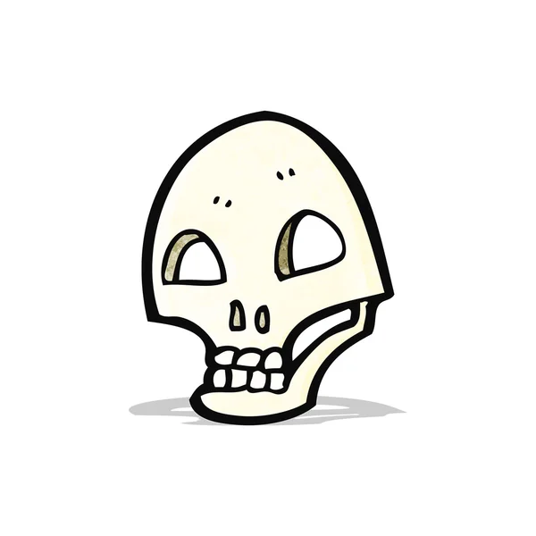 Cartoon skull-symbool — Stockvector