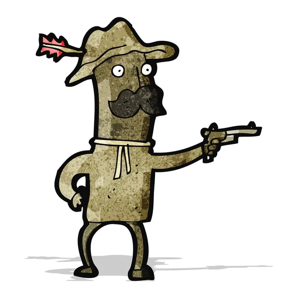 Cowboy dos desenhos animados — Vetor de Stock