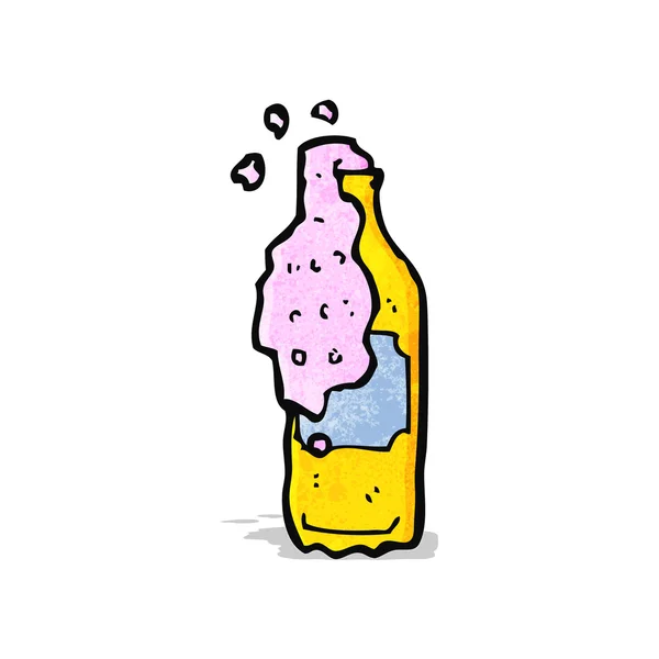 Koolzuurhoudende drank cartoon — Stockvector