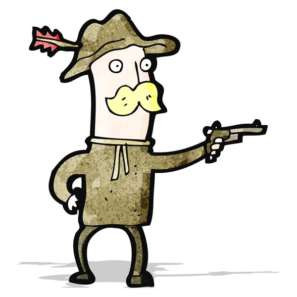 Vaquero de dibujos animados — Vector de stock