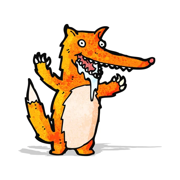 Glad fox cartoon — Stock vektor