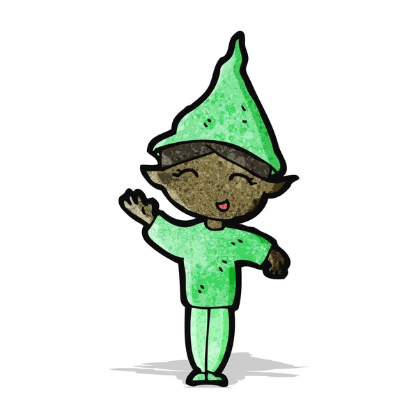 Cartoon elf — Stockvector