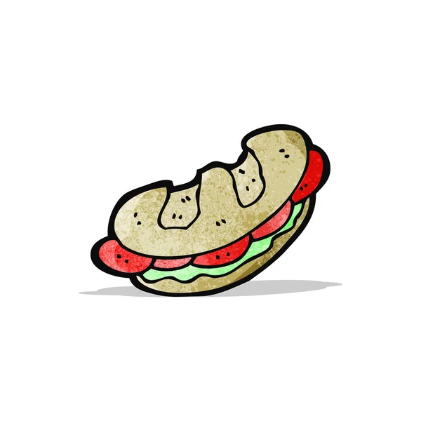 Cartoon baguette — Stock Vector