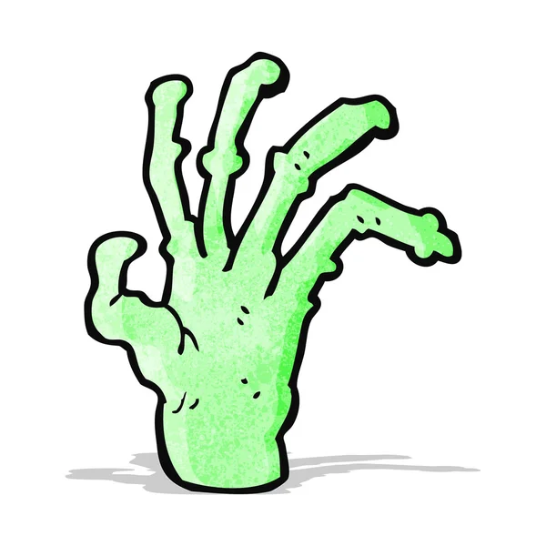 Cartoon gruselige Zombie-Hand — Stockvektor