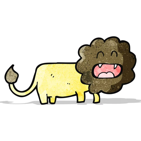 Funny cartoon lion — Stock Vector