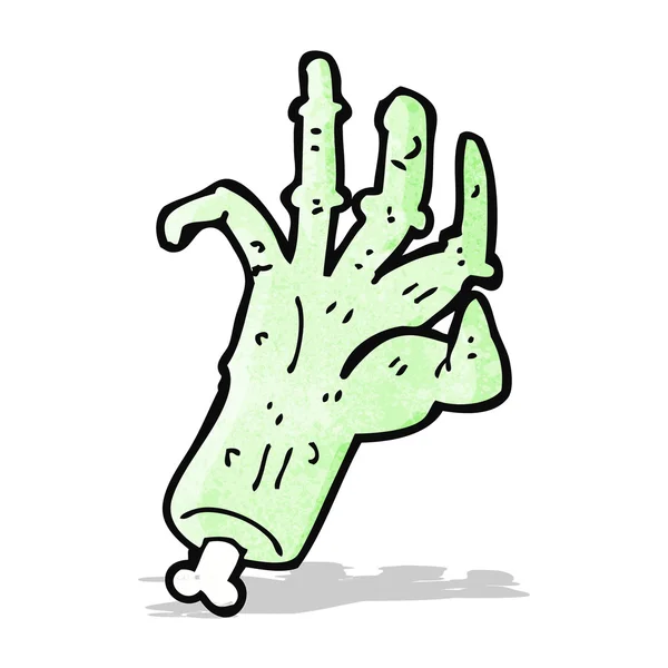 Cartoon spooky zombie hand — Stockvector