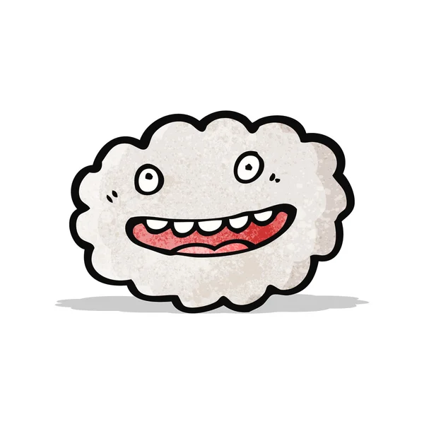 Nube de dibujos animados feliz — Vector de stock