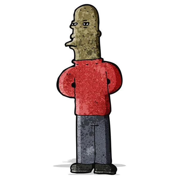 Cartoon verdachte man — Stockvector