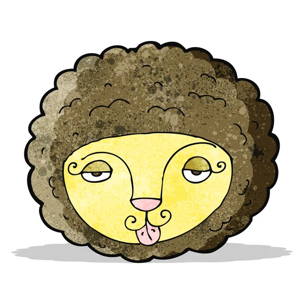 Tecknad lejon ansikte — Stock vektor