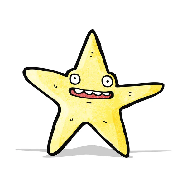 Personagem de desenho animado estrela — Vetor de Stock