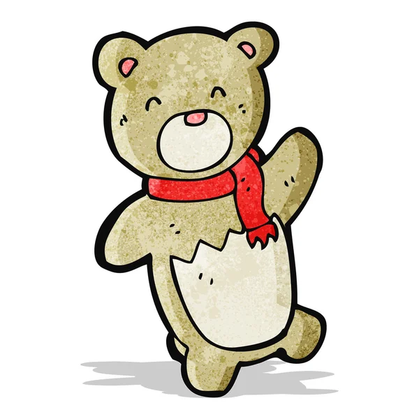 Dibujos animados lindo oso de peluche — Vector de stock