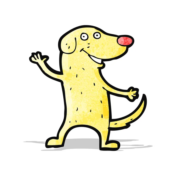 Dibujos animados perro feliz — Vector de stock