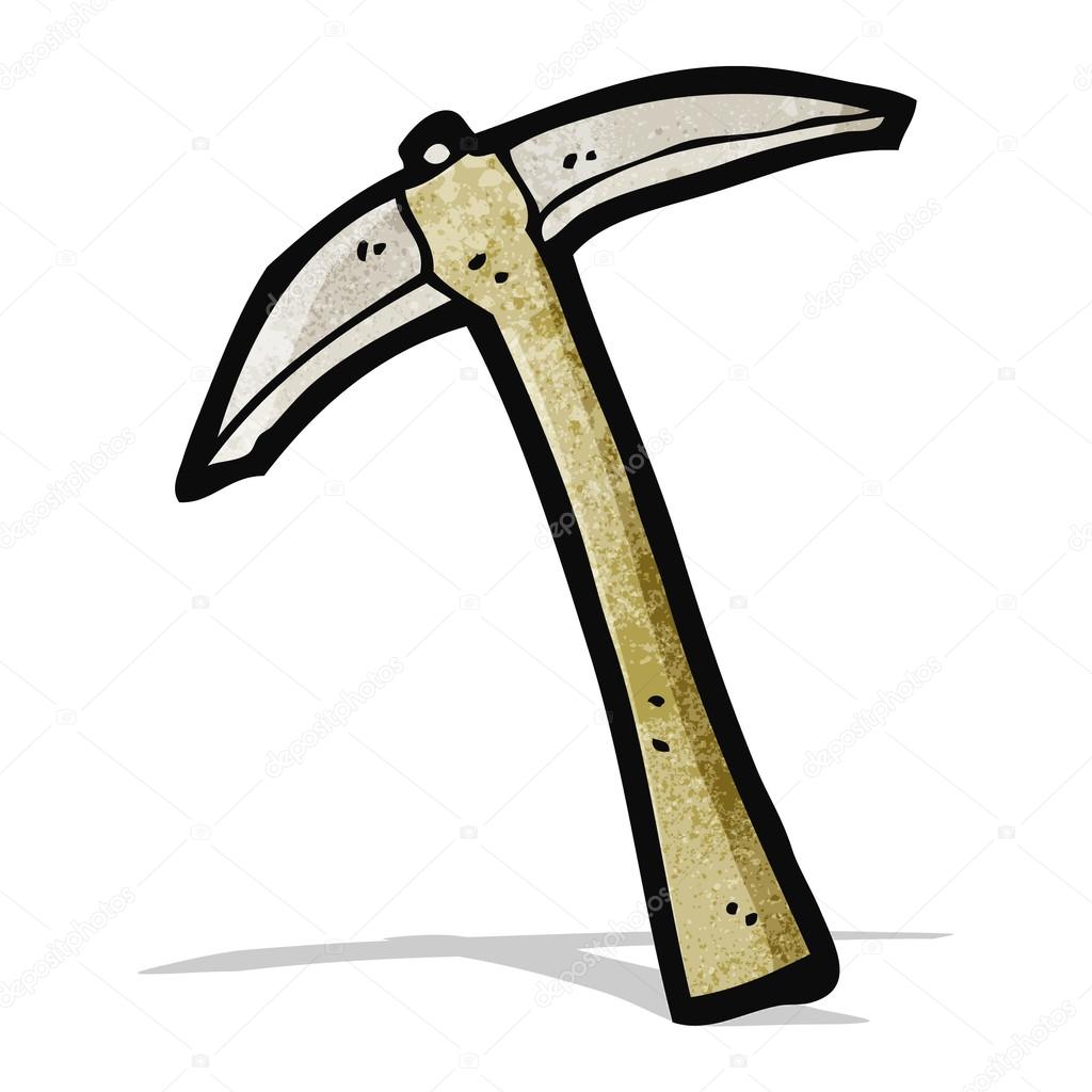 Cartoon pick axe — Stock Vector © lineartestpilot 59647415