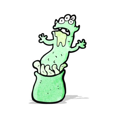 çizgi film garip yaratık