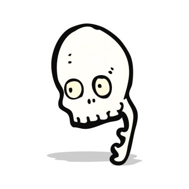 karikatür skull simgesi