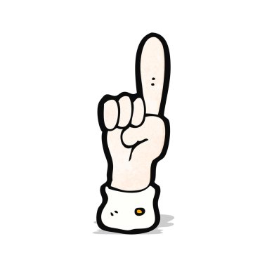 karikatür işaret parmağı