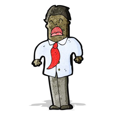 çizgi film exhasperated adam