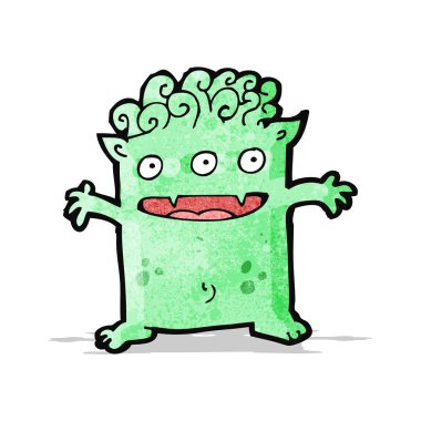 küçük canavar cartoon