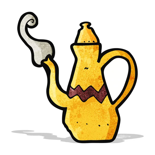 Cafetière dessin animé — Image vectorielle