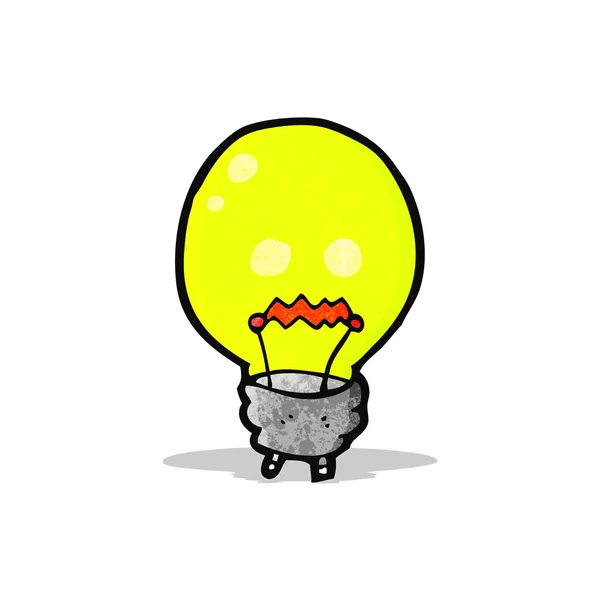 Símbolo de bombilla de luz — Vector de stock