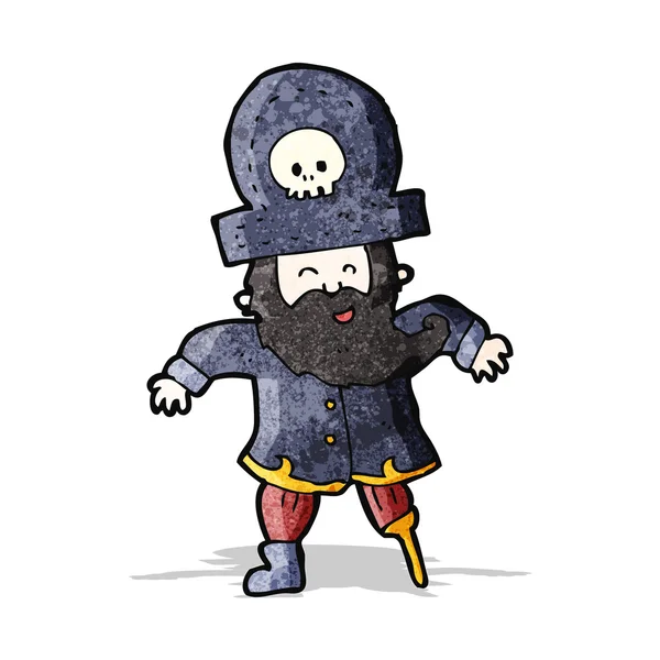 Cartoo pirát kapitán — Stockový vektor