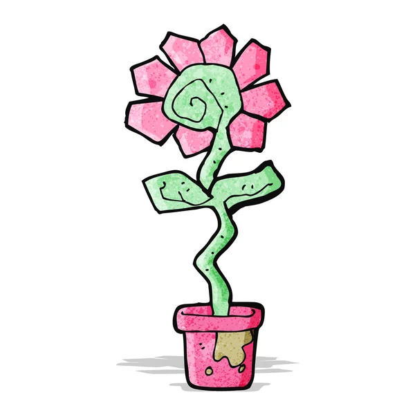 Flor de dibujos animados — Vector de stock