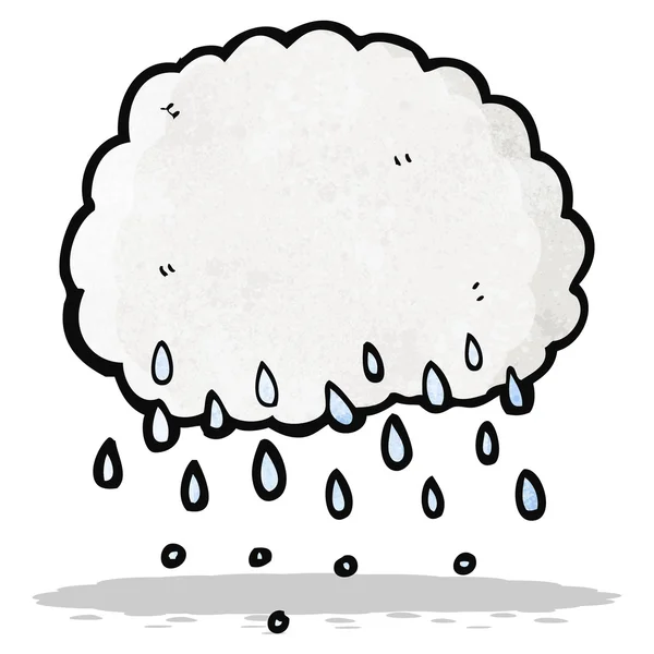 Nube de lluvia de dibujos animados — Vector de stock