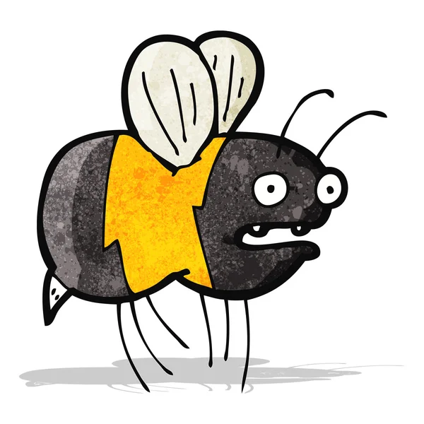 Cartoon fat bumble bee — Stock Vector