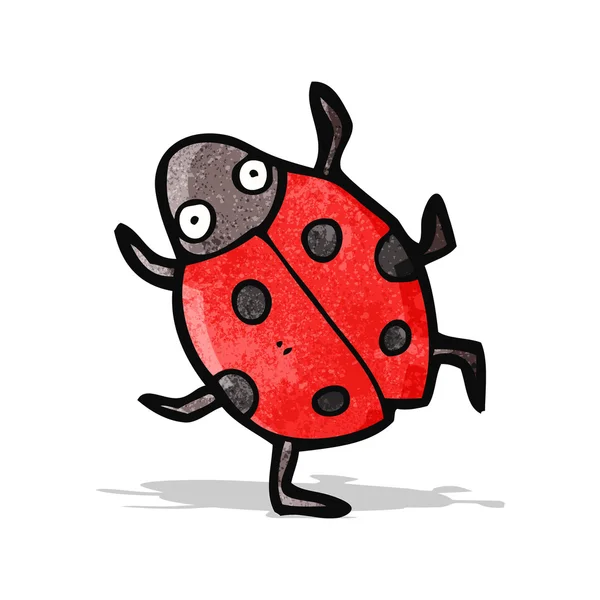 Coccinelle de bande dessinée — Image vectorielle