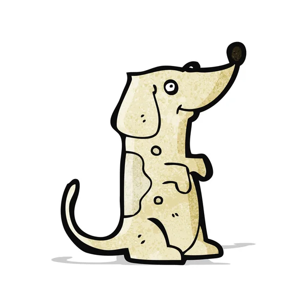 Divertido pequeño perro de dibujos animados — Vector de stock