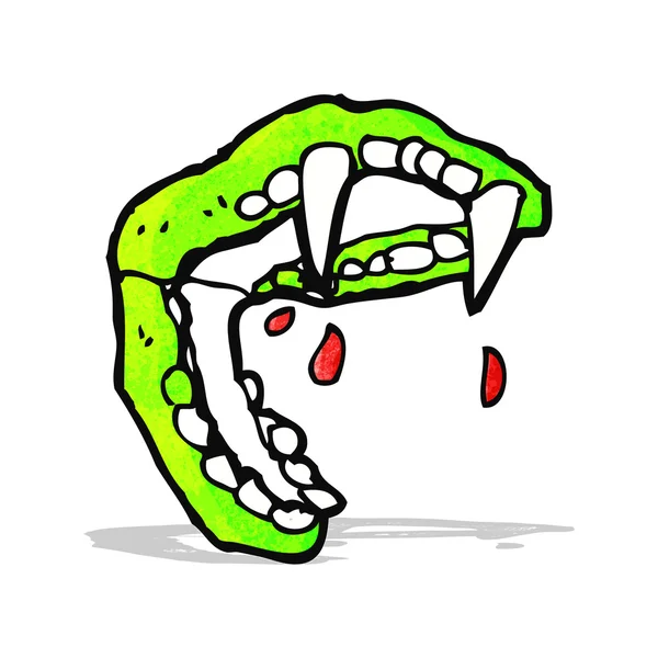 Cartoon Vampier tanden — Stockvector