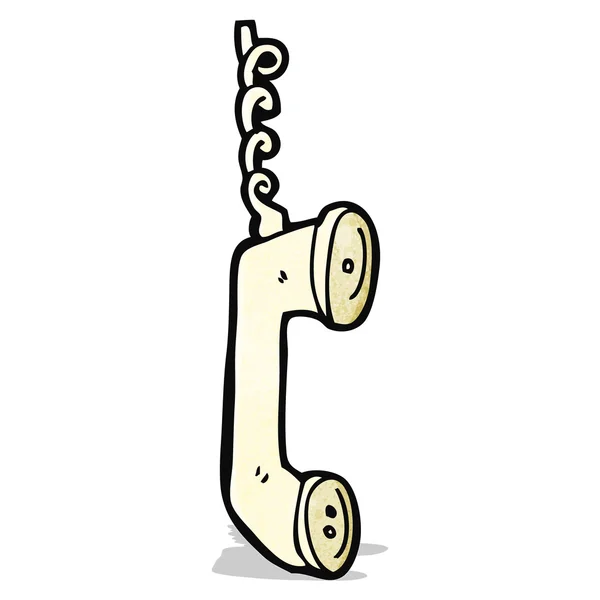 Cartoon ricevitore telefonico — Vettoriale Stock