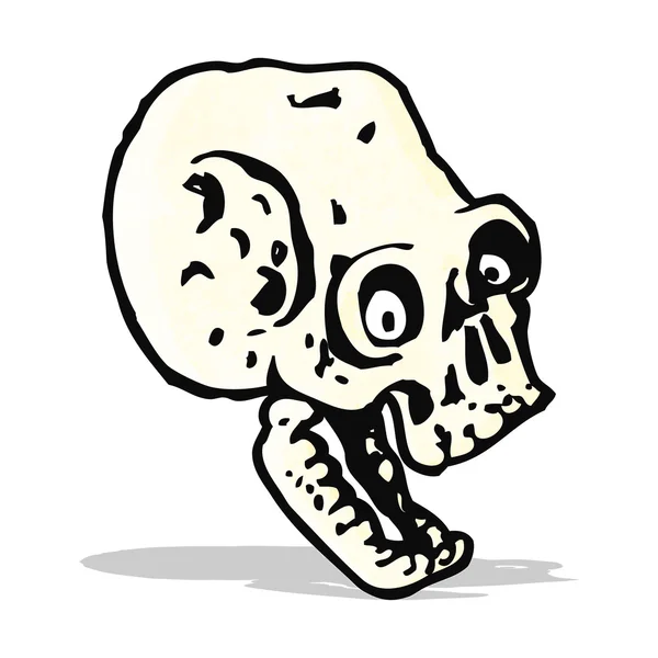 Cartoon eng schedel — Stockvector