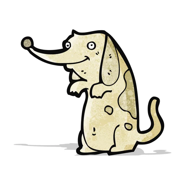 Divertido pequeño perro de dibujos animados — Vector de stock