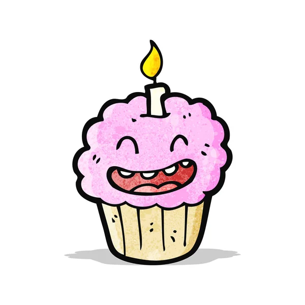 Cupcake de bande dessinée — Image vectorielle