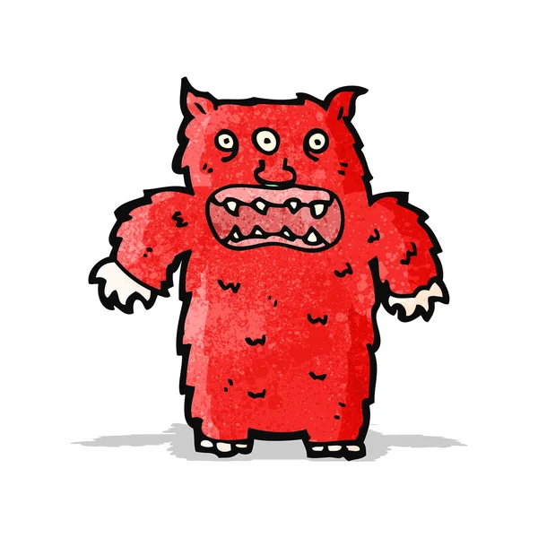 Cartoon harig monster — Stockvector