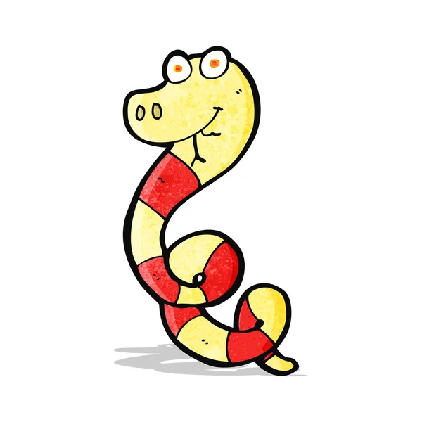 Serpiente venenosa de dibujos animados — Vector de stock