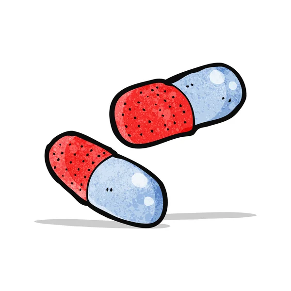 Cartoon pills — Stock Vector