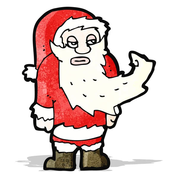 Cartoon annoyed santa — Stock Vector