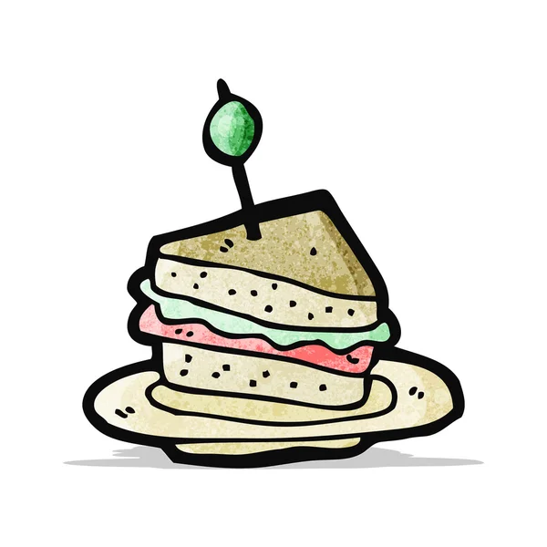 Cartoon sandwich — Stock Vector