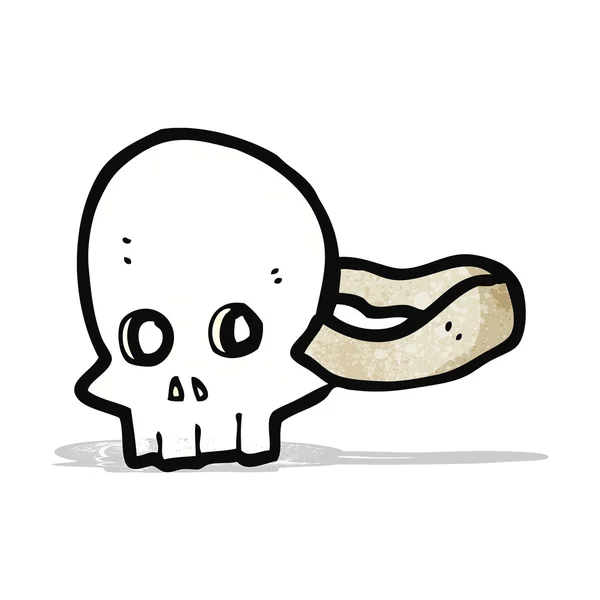 Masque de crâne de bande dessinée — Image vectorielle