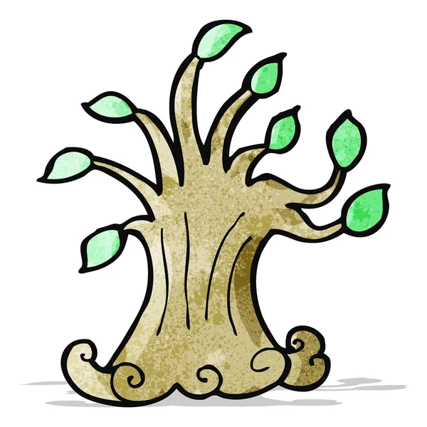Karikatür ağaç — Stok Vektör