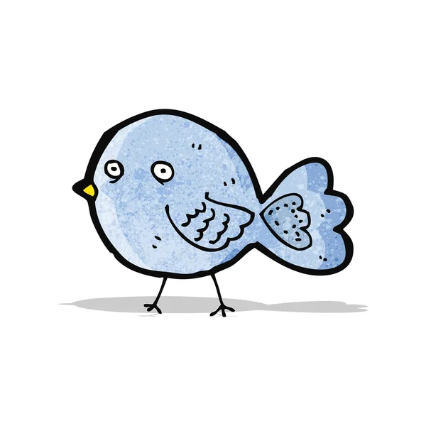 Modrého ptáka kreslený — Stockový vektor