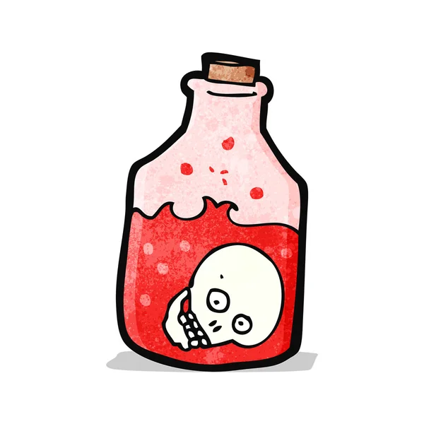 Jar ファイルで漫画スカル — ストックベクタ