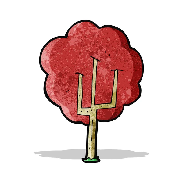 Árbol de dibujos animados — Vector de stock